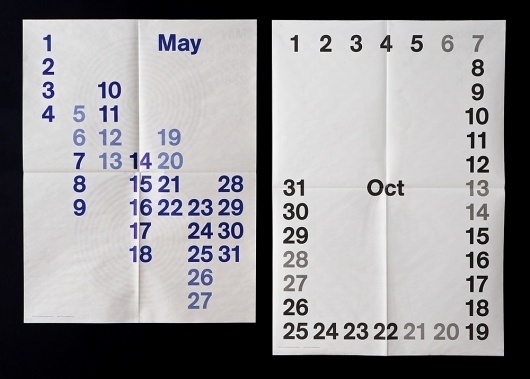 Studio Lin — High-res Special | September Industry #newsprint #calendar #lin #studio #typography