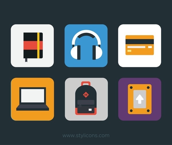 Stylicons by Michael Rowe #flat #icons