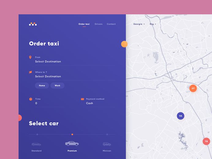 Taxi Web UI #colors