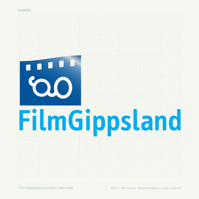 Location scout service for the Australian/Victorian film industry. The rotated lowercase 'g' referencing the glasses of the founder.

Mark Francis | resinism