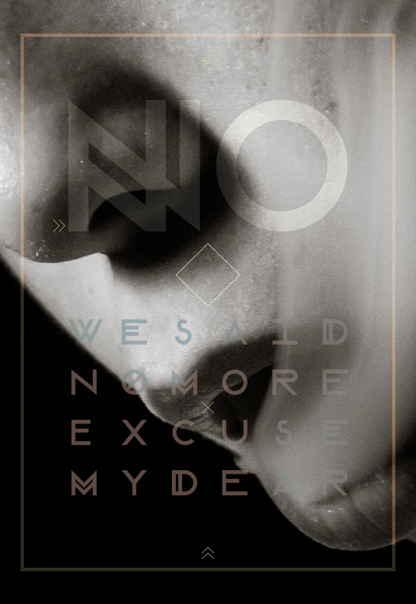 Modular Font on Behance #modular #font #white #smoke #lips #black #poster #no