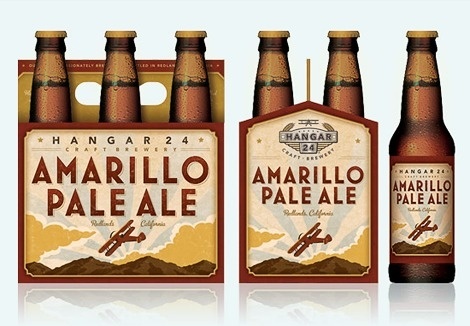 Hangar 24 Amarillo Pale Ale Six Pack #packaging #beer #label #bottle