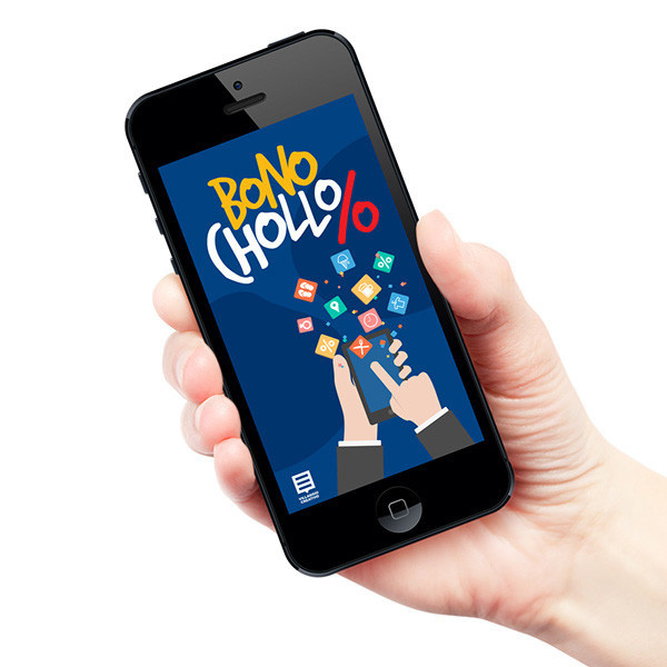 Bono Chollo on Behance #save #branding #yellow #island #mobile #napoli #android #saving #chollo #ipad #design #brand #app #poster #logo #icon #discount #facebook #t-shirt #google #canarias #sale #blue #bonochollo #mark #spain #iphone