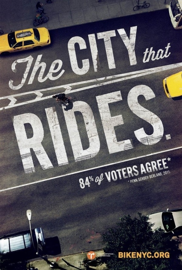 Bike Like a New Yorker1 #bicycle #typography #bike #street #york #nyc #new
