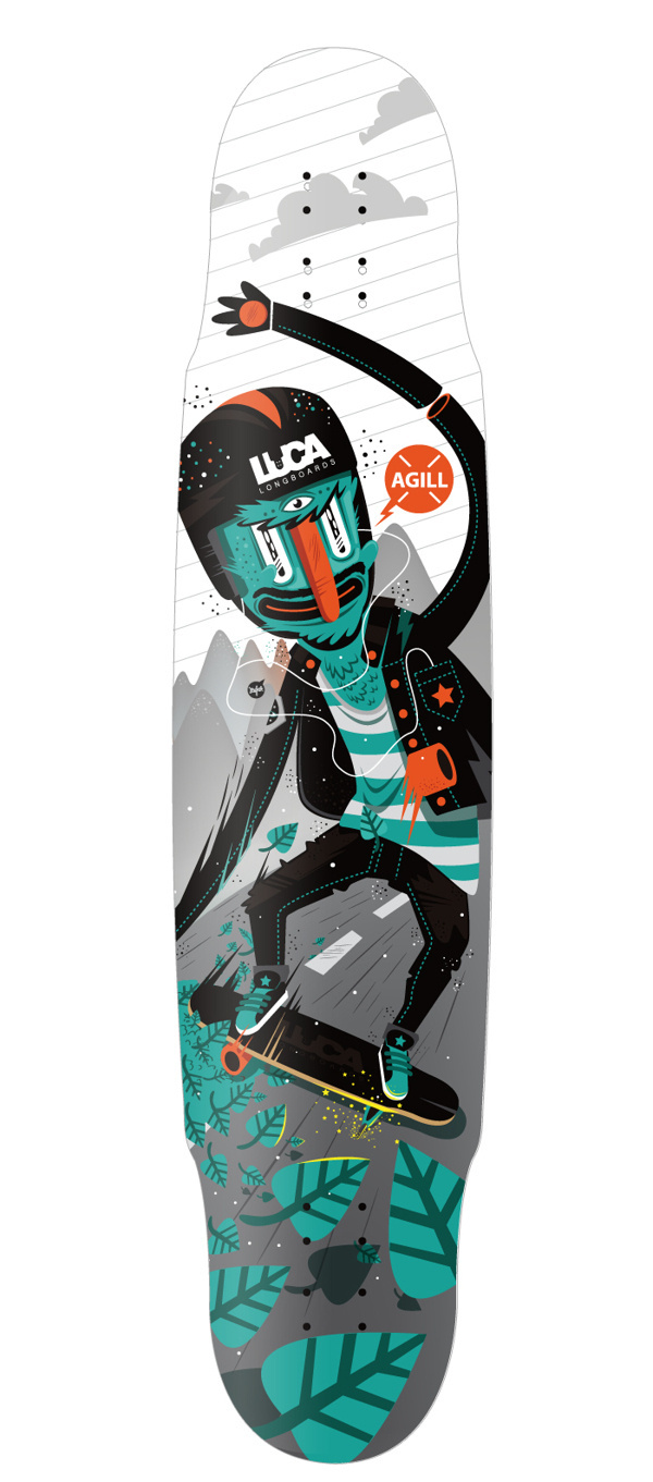 Luca Longboards Poland + Newfren on Behance #longboard