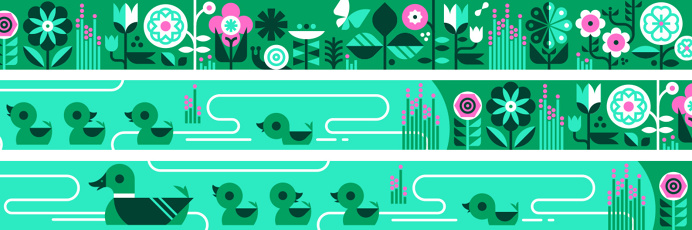 EHD, eight hour day, target, minneapolis, illustration, shape, geometry, summer