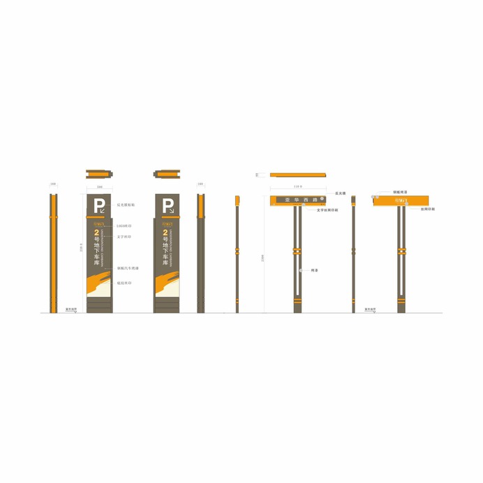 Signage | Sign Design | Wayfinding | Wayfinding signage | Signage design | Wayfinding Design | 小区楼盘系统导视设计