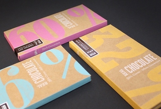 Sara Strand › Real Chocolate #packaging #chocolate #typography