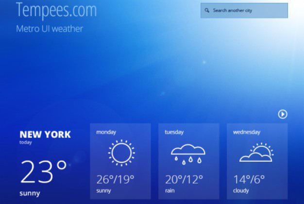 Small weather module in metro style Free Psd. See more inspiration related to Ui, Weather, Psd, Style, Ui kit, Metro, Horizontal, Kit, Small and Module on Freepik.