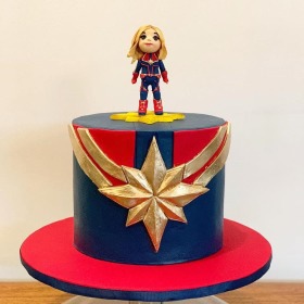 Great Captain Marvel Cake - captain marvel cakes,