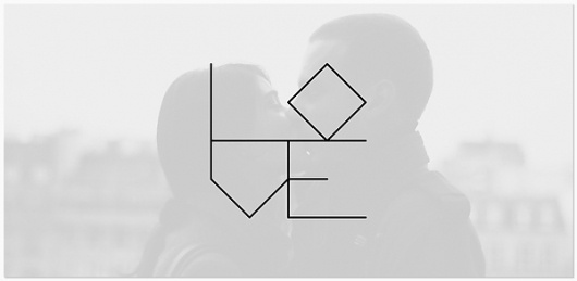 Font Design on the Behance Network #love #minimal #typography