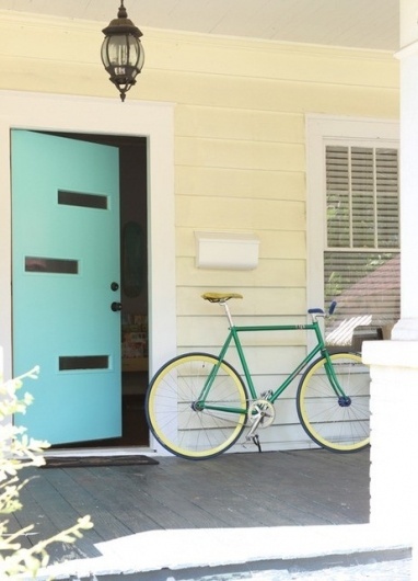 Color Tip! Add Color With These Accents The Color Cure | Apartment Therapy New York #door #color