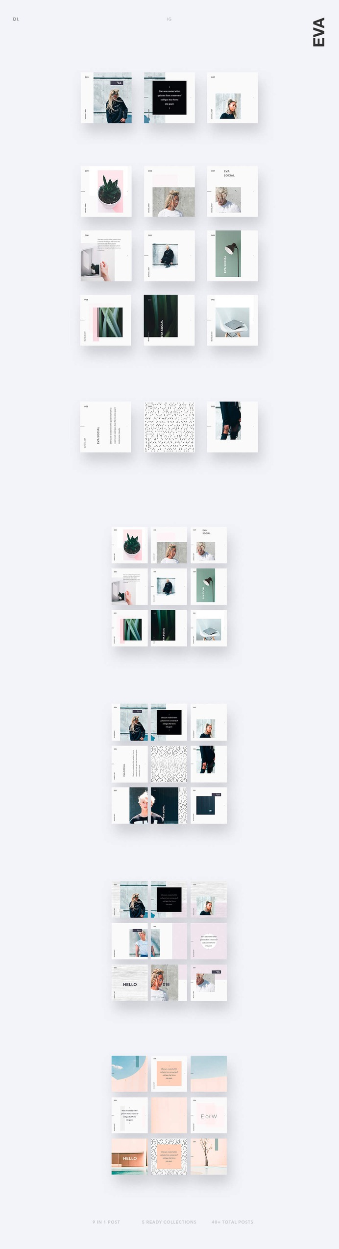1000+ Social Media Posts Creator Templates Bundle for Facebook, Twitter, Instagram & Pinterest | Bypeople