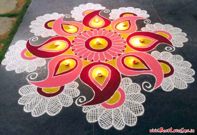 Unique Diwali Rangoli Designs