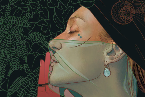 Roxelana by Maria Umiewska #art #portrait #tear #face #pearl