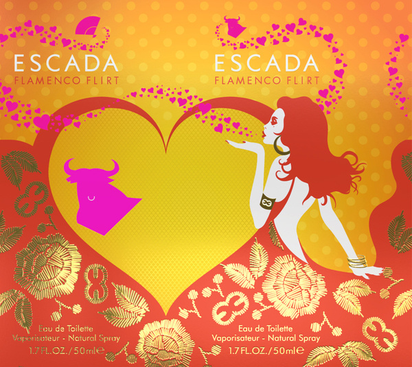 ESCADA #flat #design #fragrance #concept #carton
