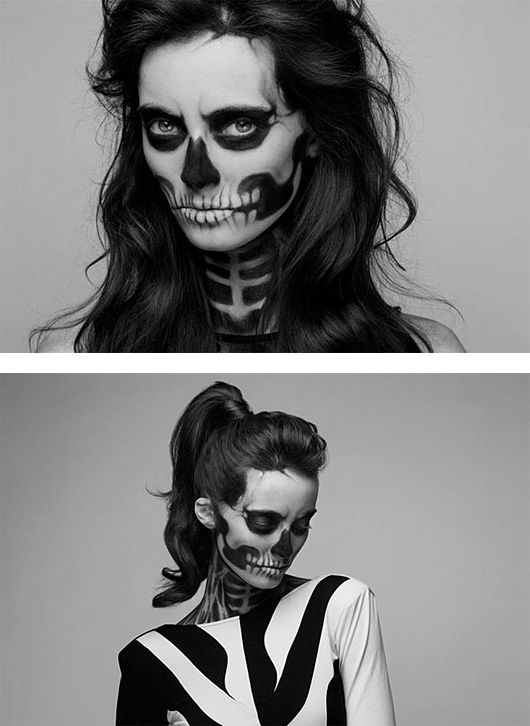 Skeleton Make-Up by Mademoiselle Mu – Inspiration Grid | Design Inspiration