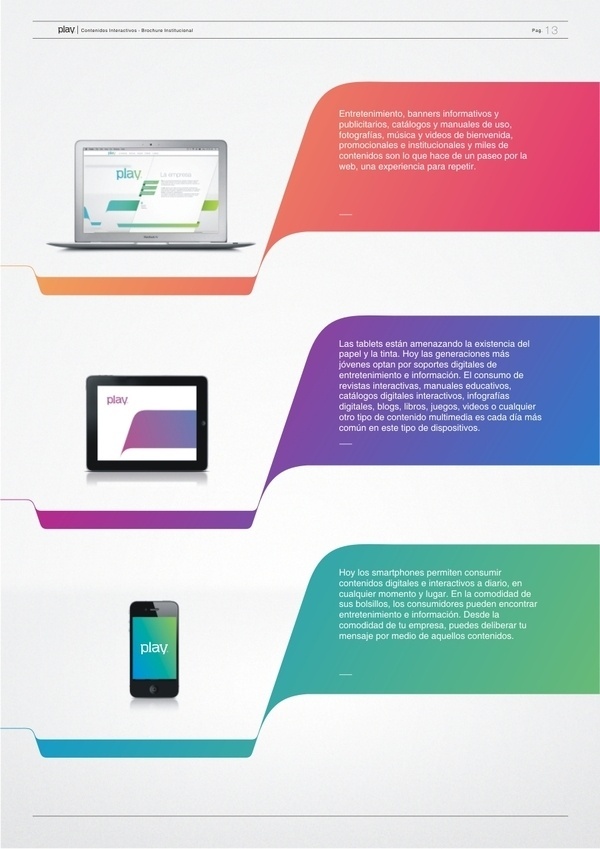 Play Contenidos Interactivos on Behance #print #folder