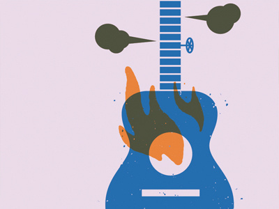 Shot_1294889648 #guitar #smoke #fire #stove #flame