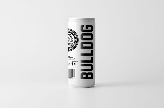 Bulldog Energy drink. Packaging design: Tony Eräpuro