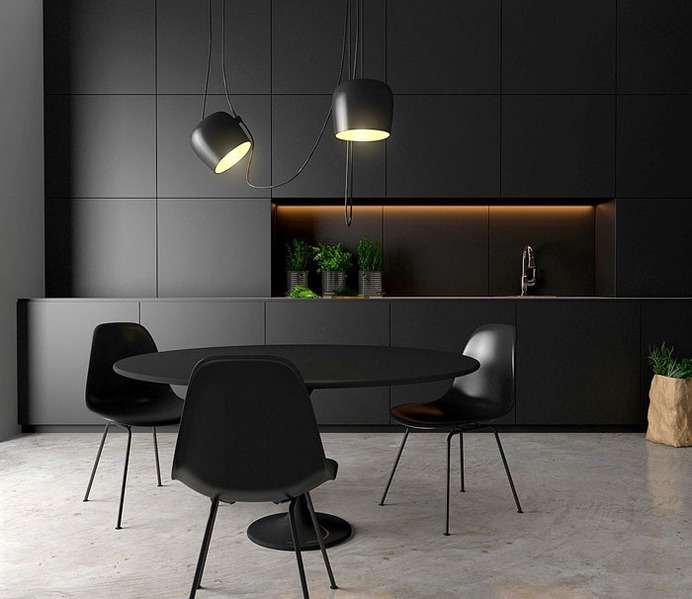 80 Black Kitchen Creative Designs - #design #kitchen #black #furniture #decor #interior #home
