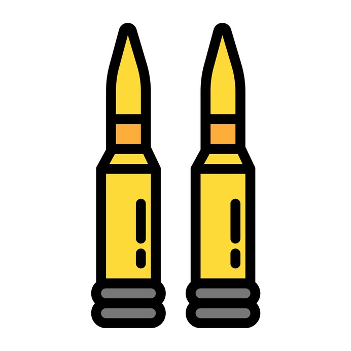 See more icon inspiration related to gun, bullet, shoot, weapon, ammunition, miscellaneous, cartridge, bullets, crime, shot, war and security on Flaticon.