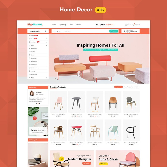 #Home #Decor #Furniture #BigMarket #Multipurpose #Mega Store - #Prestashop #Responsive #Theme | #TemplateTrip #eCommerce #Website #Design #Template
