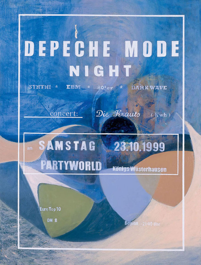 Depeche Mode Night – Lucy McKenzie #lucy mckenzie #art #painting #found #depeche mode