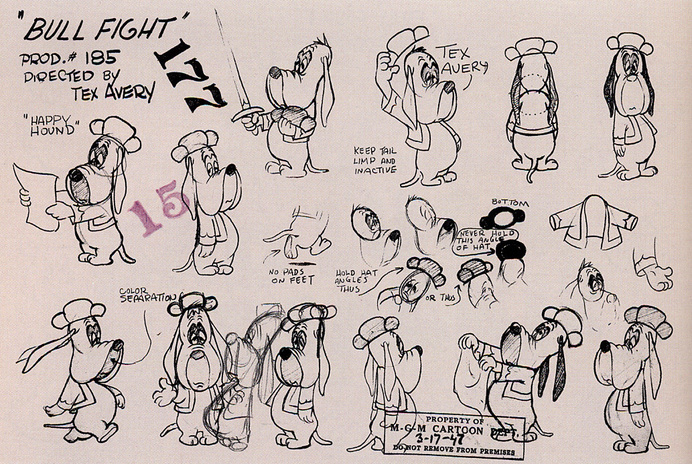 Tex Avery MGM Model Sheets #sketches