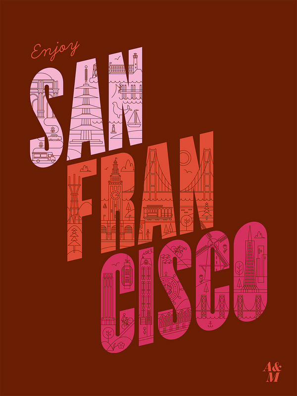 All sizes | Enjoy San Francisco Poster - 18 x 24 (Red) | Flickr - Photo Sharing! #ergfer