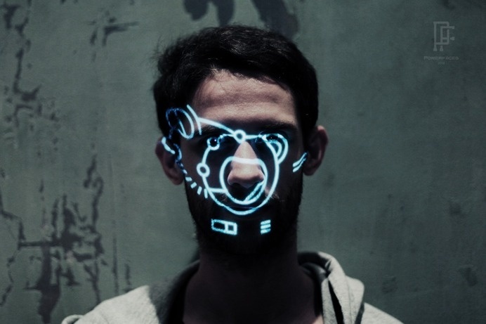 sekigan #symbol #face #light #scan