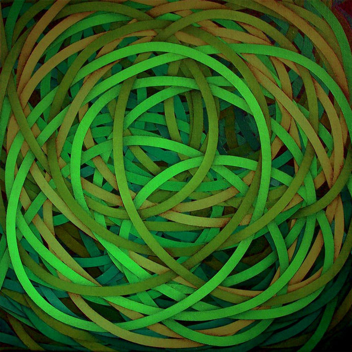 Luciano de Liberato - abstract artwork in green #artwork #painting #art #green