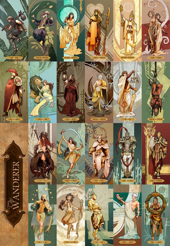 The Wanderer – Tarot Cards, Major Arcana, Kit Lau