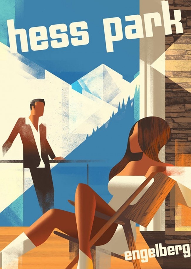 Art Deco Inspired Posters by Mads Berg