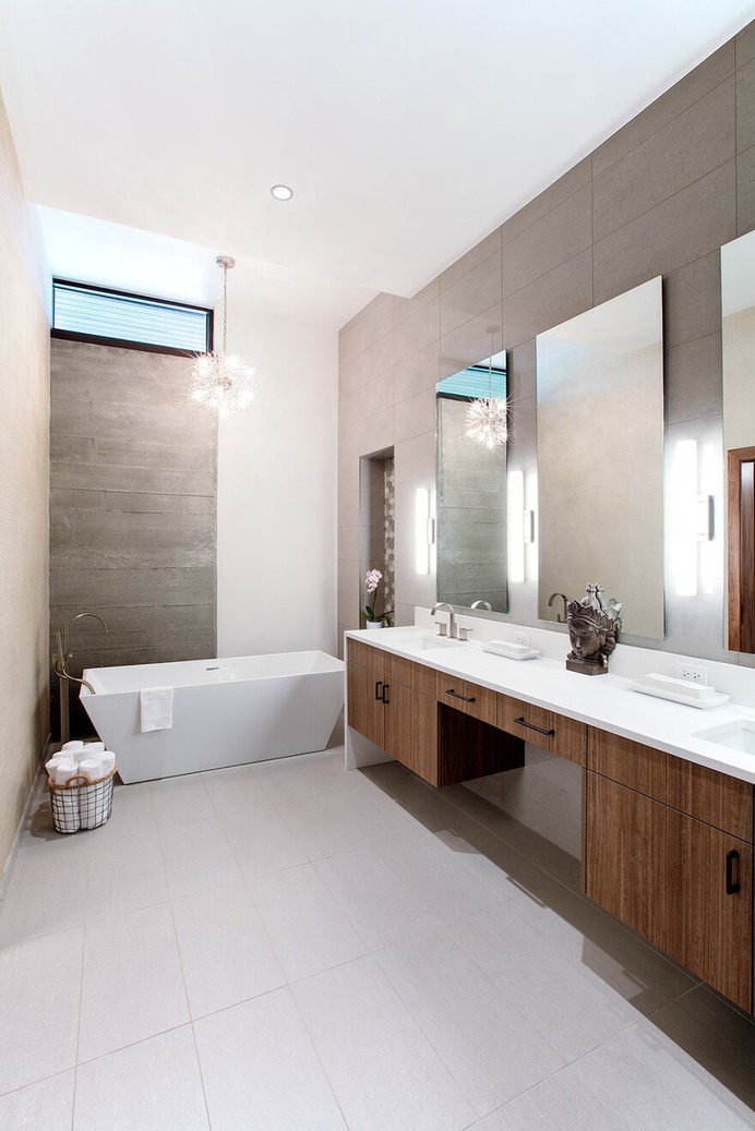 private retreat of wood, glass, and concrete / Cushing Terrell