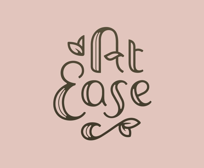 At Ease #type #lettering #hand #typography