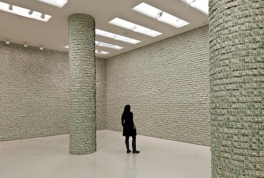 Colossal | art + design #dollars #museum #expo #dollar #guggenheim #art #bills
