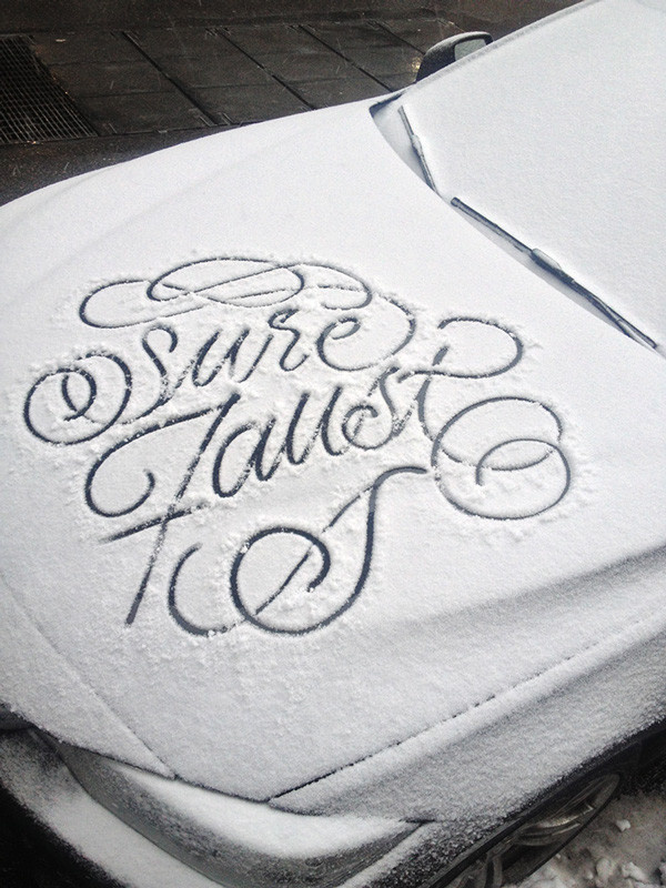 Snow Script on Behance #graffiti #snow #type #lettering #new york #faust #winter
