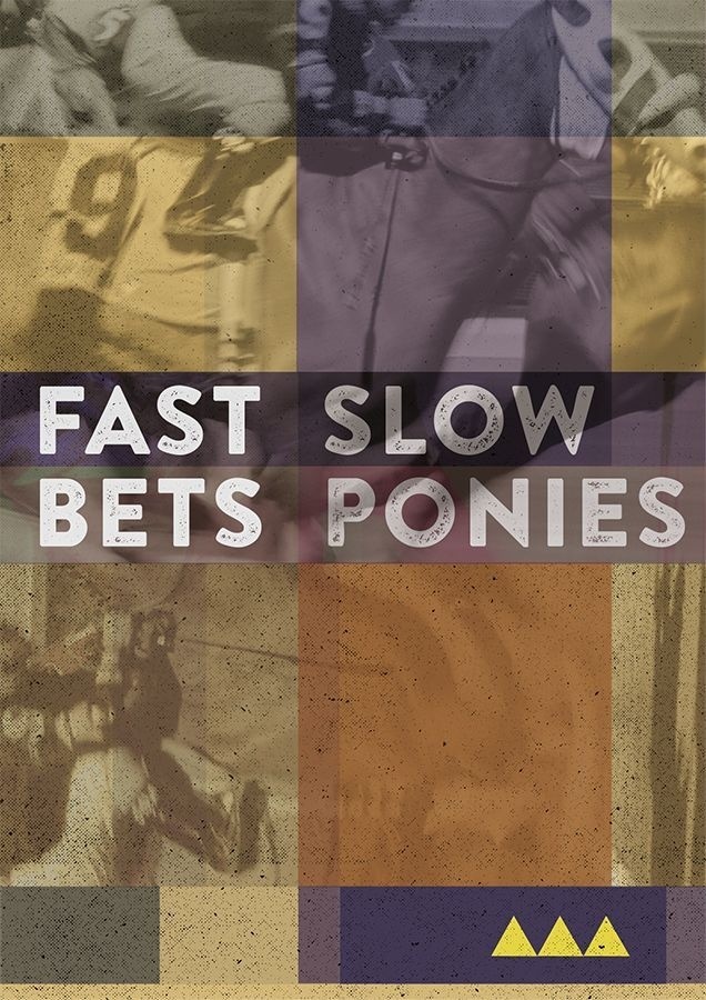 'Don't make fasty bets' by studio Minugs #color #vintage #poster #ponies
