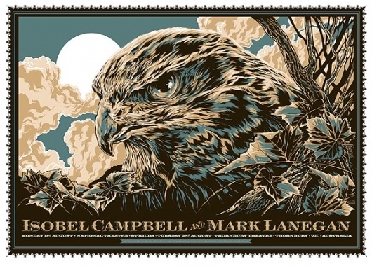 GigPosters.com - Isobel Campbell & Mark Lanegan #eagle #vector #taylor #ken