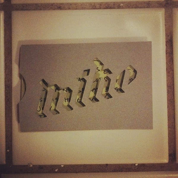 Anne Marker | Everyday Musings #die #typography