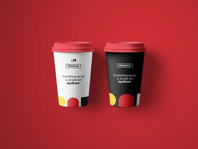 Bau Branding - Mindsparkle Mag Bau designed by Leandra Rexhepi is a coffee shop and is created for all the coffe & art lovers. #logo #packaging #identity #branding #design #color #photography #graphic #design #gallery #blog #project #mindsparkle #mag #beautiful #portfolio #designer