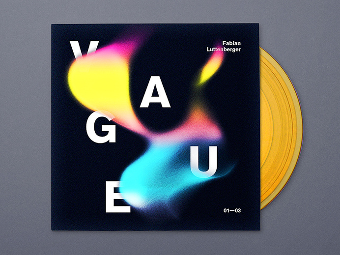https://dribbble.com/shots/2083556-Fabian-Luttenberger-Vague?list=users&offset=0 #luttenberger #bright #artwork #vinyl #fabian #grain #colors #gradient #music #typography