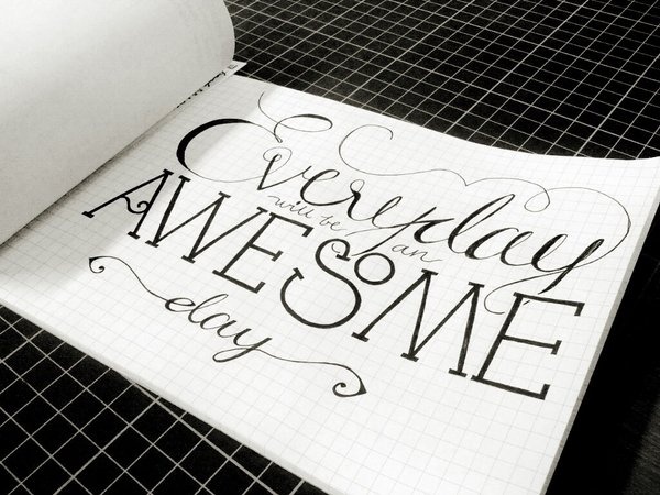 Awesome #type #illustration #font #handdrawn