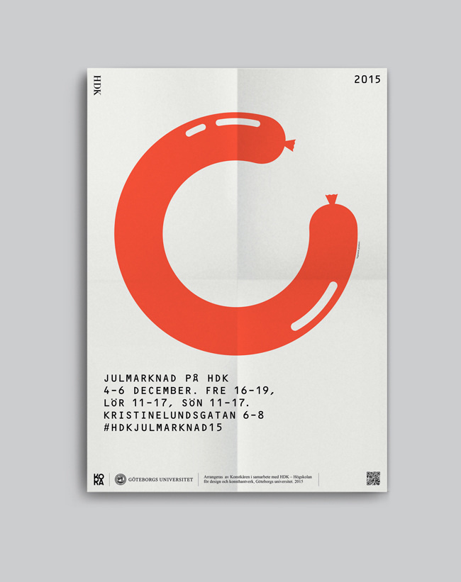 #Poster #Typography #Layout #Graphicdesign #Design #Sausage - Christine Jansson