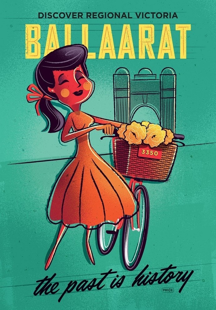 Vintage Poster Ballarat #illustration #vintage #poster