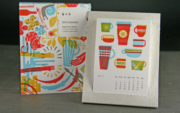 2014 Studio On Fire Desk Calendar / on Design Work Life #print #calendar #letter #press #on #fire #studio