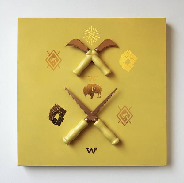 Sack Knives BeeTeeth SLC #wild #gallery #55th #west #degree #dan #map #contemporary #christofferson #illustration #utah #beeteeth #painting #art #kayo