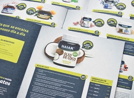 Naiak Alimentos Funcionais | fullDesign Comunicação Integrada | Agência de publicidade e propaganda em Brasília - DF #naiak #print #infographic #medicine #food #natural #nature #description #green