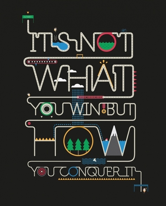 Creative Review - Conqueror's Typographic Games winners #typography #poster #win #conquer